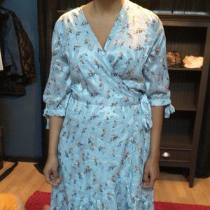 Eva Mendes size XL wrap dress